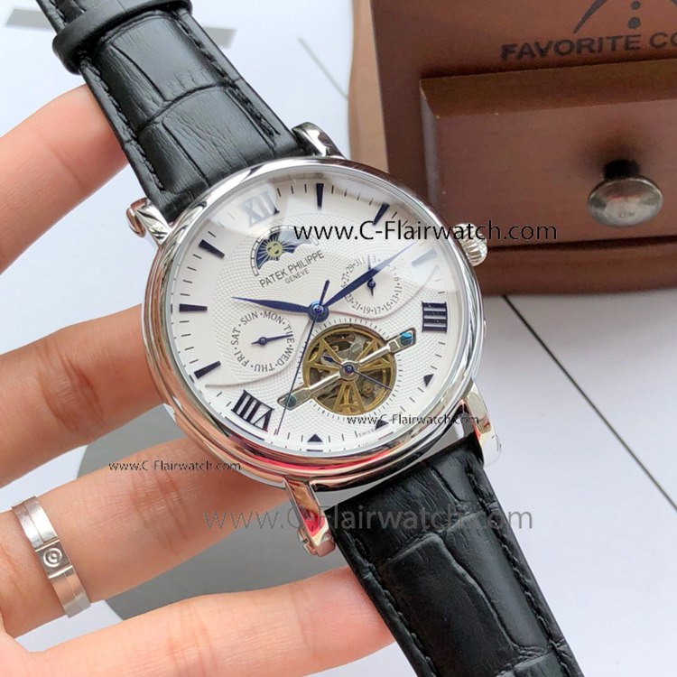 Patek Philippe Tourbillon Replica Watch - SS White Face